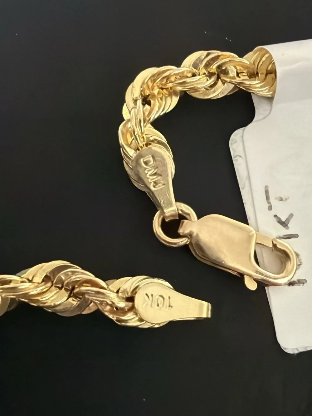Rope link bracelet